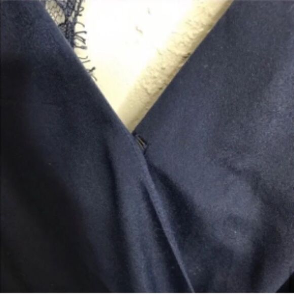 Women’s BCBG Navy Romper with Open Back - Picture 4 of 6